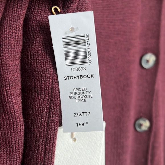 NWT Aritzia Wilfred Storybook Cardigan (XXS) - Picture 9 of 10